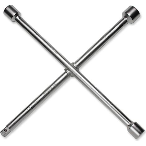 CHIAVE A CROCE SMONTA RUOTE PER CAMION FURGONI 17-19-22mm 1/2" MASCHIO MUNDIAL