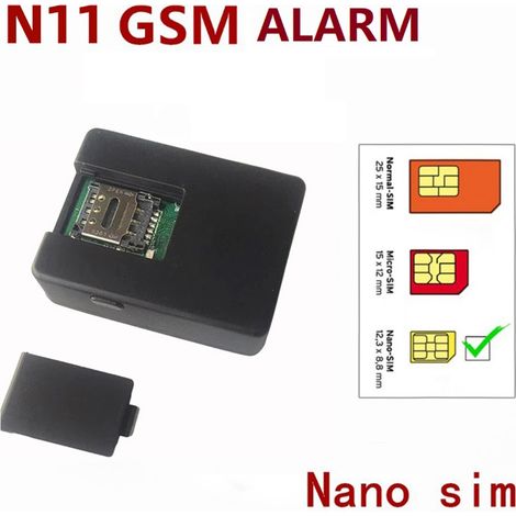 Système d'alarme vocale N11 GSM avec 2 microphones et captation audio haute définition pour la maison (1/2)