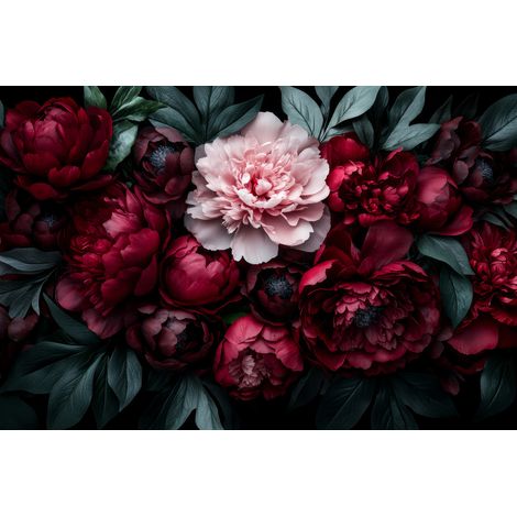 Tableau sur toile roses élégantes 30x45 cm - Impression sur Toile Murale Décorative - Image imprimée en HD sur Toile - Toile sur Châssis en Bois FSC - Fabriqué en France (1/5)