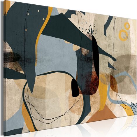 Tableau Conglomérat abstrait large - 90 x 60 cm (1/4)