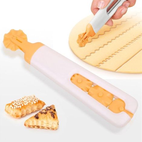Rotella taglia pasta, Rotella taglia pasta, Tagliapasta per dolci, Rotella tagliapasta per pasta, Tagliapasta in plastica per crostate, Ravioli, Pasta, Pizza, Pasticceria, Cottura al forno (1/5)