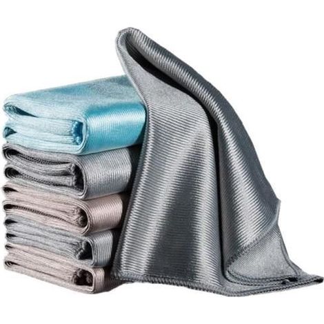 Chiffons Magique en Microfibre,8PCS,Torchons de Nettoyage Poussiere, Lingettes Essuie,40 x 30 cm,forte ténacité,couleur aléatoire (1/4)