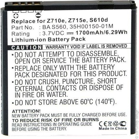 NX - Batterie téléphone, smartphone, GSM pour KDDI 3.7V 1700mAh - 35H00150-01M35H00150- (1/4)