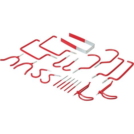 Fixman Assorted Storage Hooks Pack - 20pce