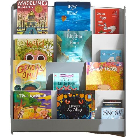 Étagère, Rangement à 4 Compartiments, Design Adapté aux Enfants (1/2)