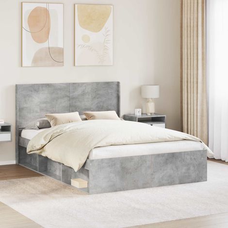 Estructura de cama con almacenamiento y cabecero 3 pcs (1/5)