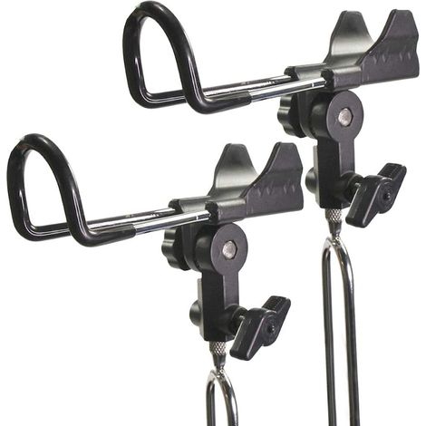 2 supports de cannes à pêche réglables à 360°, système haltère en acier inoxydable robuste et stable, nouvelle version (1/5)