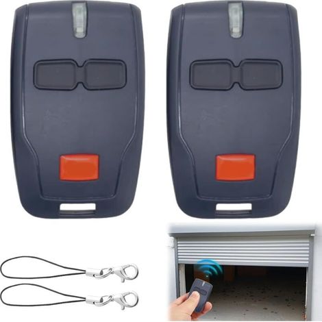 2x télécommandes de porte de garage BFT pour BFT Mitto 2/Kleio/Ghibli/TRC 2/Kleio/Ghibli/TR - duplicateur de porte de garage sans fil 2 canaux (1/4)