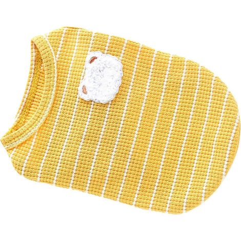 Gilet rafraîchissant pour chien, respirant, motif mignon, doux, confortable et élégant, pull-over pour chiot. Vêtements pour chiots. (1/2)