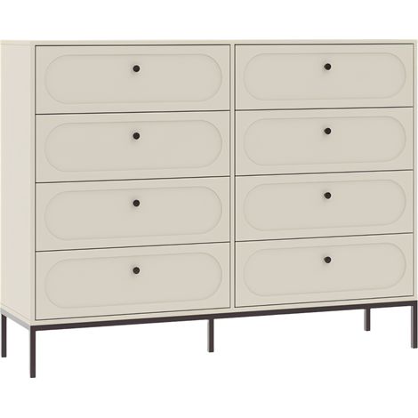 Cassettiera a 8 cassetti, Cashmere, 150 x 40 x 115,5 cm (1/5)