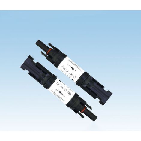 Ciel-Connecteur M-C-4 avec Diode, 30A DC1000V Diode Parallèle Connecteur de Panneau Solaire M-C-4 Mâle/Femelle PV Solar Énergie Adaptateur de câble Solaire photovoltaïque Adpater (2pc) (1/4)
