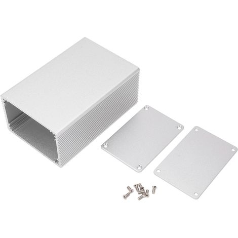 Boîte de projet électronique en aluminium sablé argent étanche pour circuit imprimé (1/5)