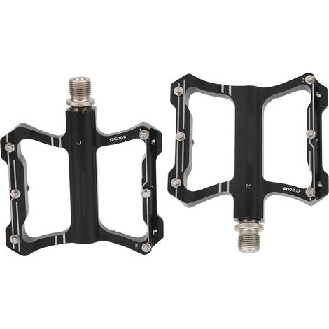 GUB GC-008 Mountainbike-Pedale aus Aluminiumlegierung mit Kugellager, langlebige Rennradpedale, schwarz (1/5)