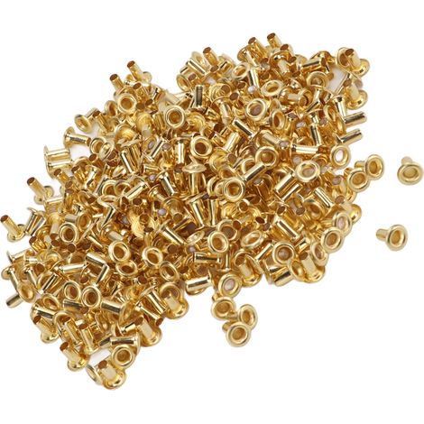 Rivets creux, raccords en cuivre, bagues d'aération, bouchons traversants monoblocs, 500 pièces/paquet, 4,8 x 2,3 x 5,5 mm (1/5)