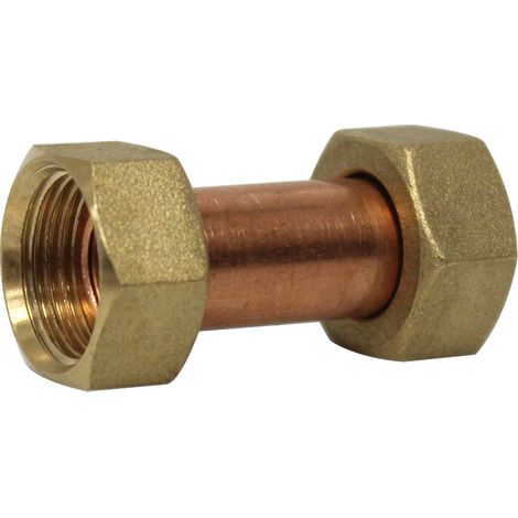 Raccord droit femelle/femelle 3/8" (12/17) à joint plat - Arcanaute (1/5)