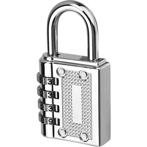 4-stelliges Zahlenschloss für Schublade im Fitnessraum (silber) (1/5)