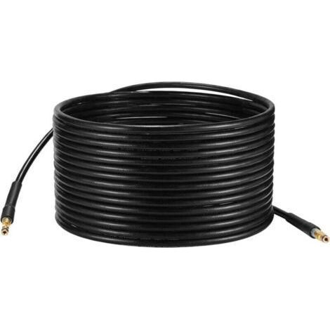 15M Rallonge de Tuyau pour Nettoyeur Haute Pression Kärcher K Series K2 K3 K4 K5 K6 K7 Karcher, 15M Flexible Tuyau de Rechange Quick Connect avec Embouts en Laiton (1/4)