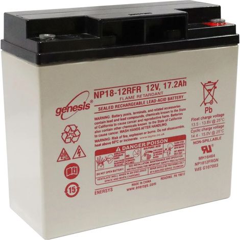 BATTERIE AGM VRLA PLOMB ETANCHE 12V - 18 Ah GENESIS