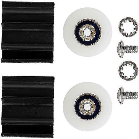 Kit de roulettes de rechange pour porte de serre, roulettes universelles de 22 mm (1/4)