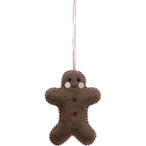 Paris Prix - Sujet De Noël Déco pain D'épice 11cm Marron