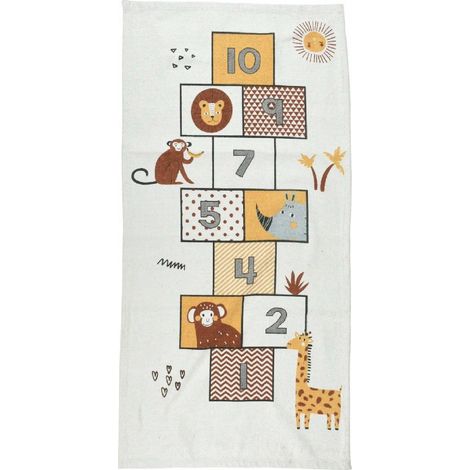 Tappeto educativo home-styling-collection cotone 70 x 140 cm (1/2)