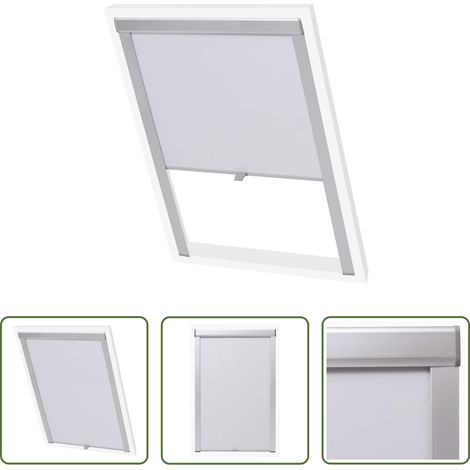 vidaXL Store roulant décoratif - Store enrouleur occultant Blanc M06/306 (1/5)