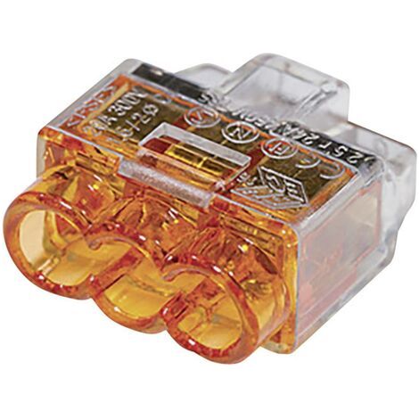 Borne de raccordement HellermannTyton HCPM-3 148-90037 flexible: 1-2.5 mm² rigide: 0.5-2.5 mm² Nombre de pôles: 3 orange 1 pc(s) S943781 (1/5)