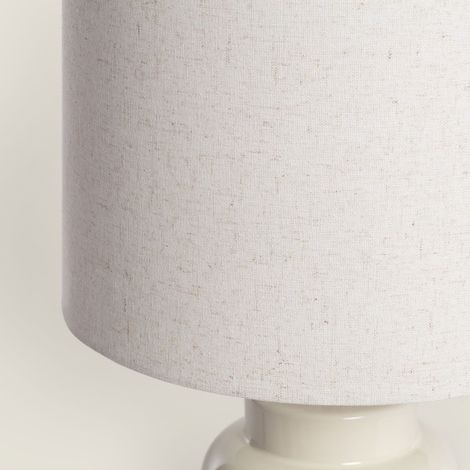 Lámpara de Mesa Cerámica Iker Blanco 510 mm (1/4)