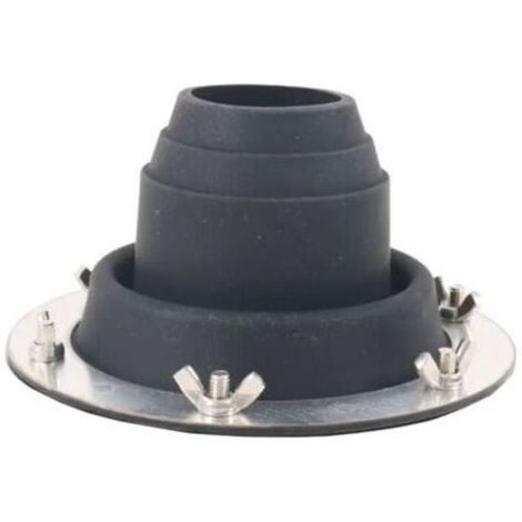 Joint de tuyau de cheminée en silicone – Raccord pour poêle à bois – Résistant aux UV et à l'ozone – Diamètre 4,5-10 cm (1/4)