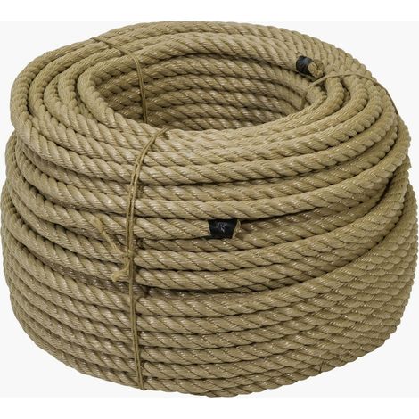 Werka Pro – Corde polypropylène Ø18mm x 100m – Résistance de rupture 4510kg – Traitement anti UV – Pour arrimage et fixation