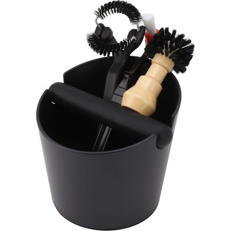Stoßfeste Kaffeemühle, langlebiger Kaffeesatzbehälter mit abnehmbarem Schlagriegel, effiziente Reinigungsbürste, großes Rundbürstenset (58 mm Bürste) (1/5)