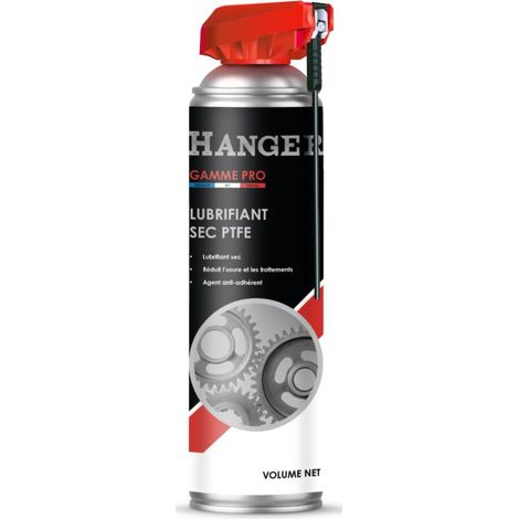 Hanger – Lubrifiant sec au PTFE Teflon 500ml – Protection durable contre l'usure – Résistant à des températures de -120 à +300°C – 700303