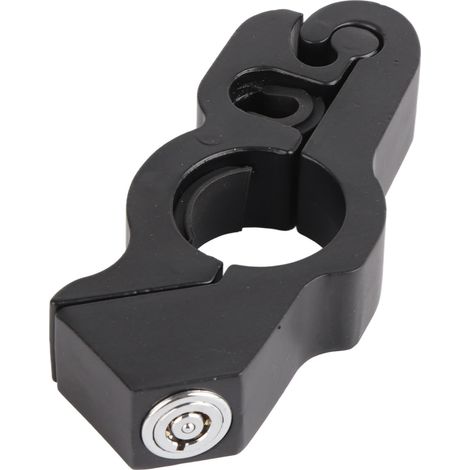 (Exclusivité Mexique) (Pas d'échantillon, en cours de traitement) Antivol de guidon en alliage noir pour vélos, motos, vélos et scooters électriques - Portable (1/5)