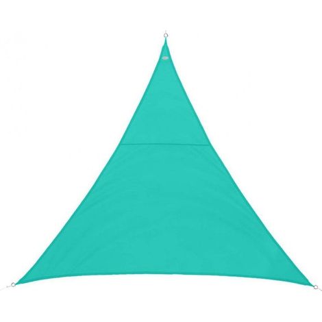 Hesperide – Toile d'ombrage triangulaire 2x2m émeraude – Polyester 180g/m² déperlant – Système d'accroche inclus – Pour terrasse et jardin (1/5)