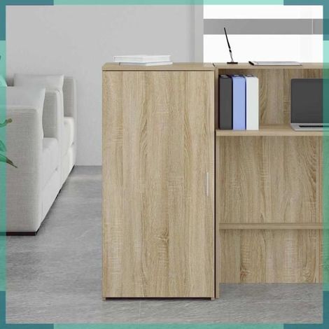 Armoire rangement - 859044 - chêne sonoma - bois d'ingénierie - 50 x 45 x 103,5 cm (1/5)