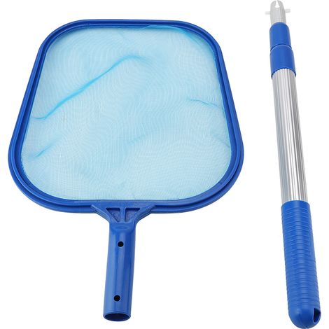 Épuisette pour piscine avec filet en maille et perche télescopique - Kit de nettoyage pour bassin, étang et piscine (3 x 35 cm) (1/5)