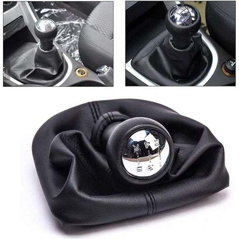 Pomo de palanca de cambios de 5 velocidades con funda, compatible con Peugeot 207, 307 y 308 CC. (1/5)