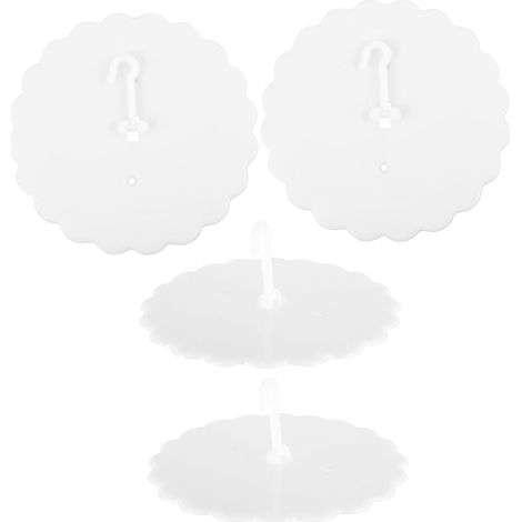 Lot de 4 crochets adhésifs pour rideaux lit, à fixer sous un ciel (1/5)