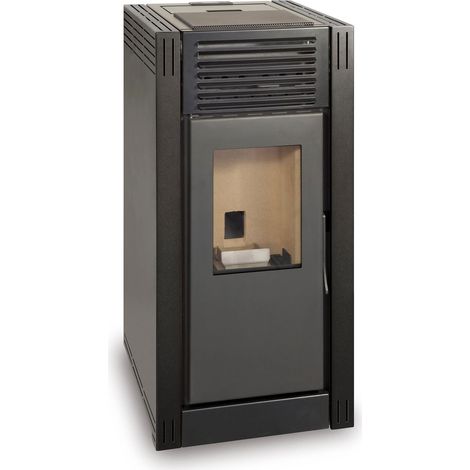 Estufa de pellet NAREL 8kW negro A+ Ecodesign 2022