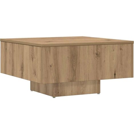 Coffee Table Artisan Oak 60x60x31.5 cm Engineered Wood vidaXL