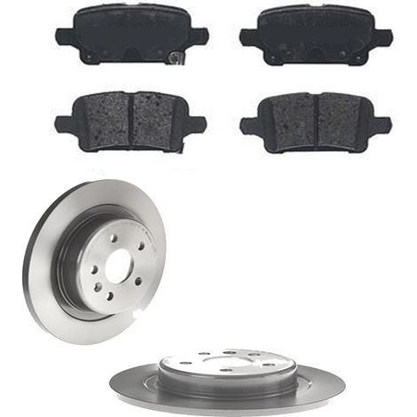 KIT FRENI POSTERIORI compatibile con OPEL ASTRA K (B16) - DISCHI + PASTIGLIE OEM: P 59 090 / 18515 , 18527 /SOSTITUZIONE DIRETTA/BASSA POLVERE/SILENZIOSO