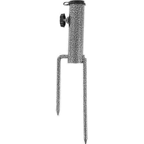 Support fixe pour parapluie, piquet de sol pour parapluie, pied de parapluie pliant en métal (1/5)