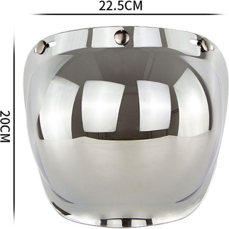 demi-casque de moto Harley avec visière bulle et kit de fixation (1/5)