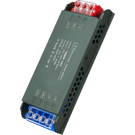 Pilote LED 12 V, transformateur 100 W 220 V vers DC 12 V 8,33 A, alimentation CV compacte ultra-fine pour bandes LED et lumières de jardin (1/5)
