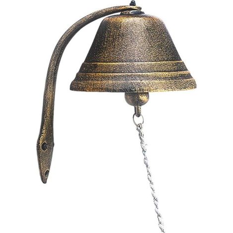 Bardusch-Cloche fonte vintage, sonnette décorative rétro murale/table, décoration jardin/maison (1/5)