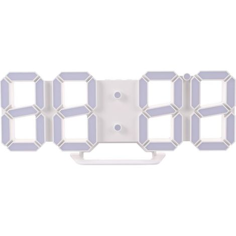 Réveil Numérique en Plastique 3D LED Rouge Affichage Mural (1/5)