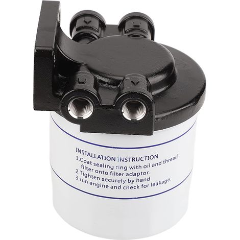 Filtre à Carburant, Filtre à Carburant à avec Acier Inoxydable Léger et Laiton pour Moteur Hors-bord (1/4)