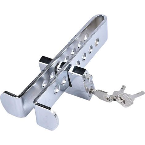 Verstellbare Pedalsperre für Kupplung, Bremse und Gaspedal – 21,5 cm – universelle Diebstahlsicherung für Fahrzeuge