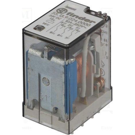 RELAIS FINDER 24Vdc 3Schnitte Geschaltet 10A/250Vac 55139024.0000