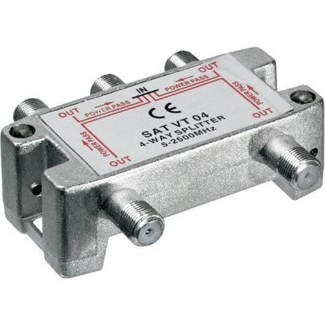 Decodificador goobay 67003 divisor satélite 5-2500 MHz 4 salidas